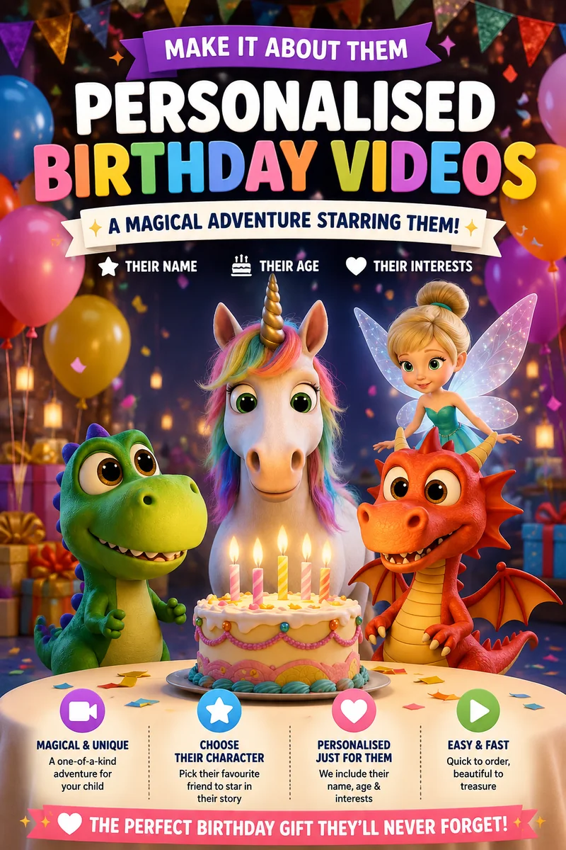 Personalised birthday characters