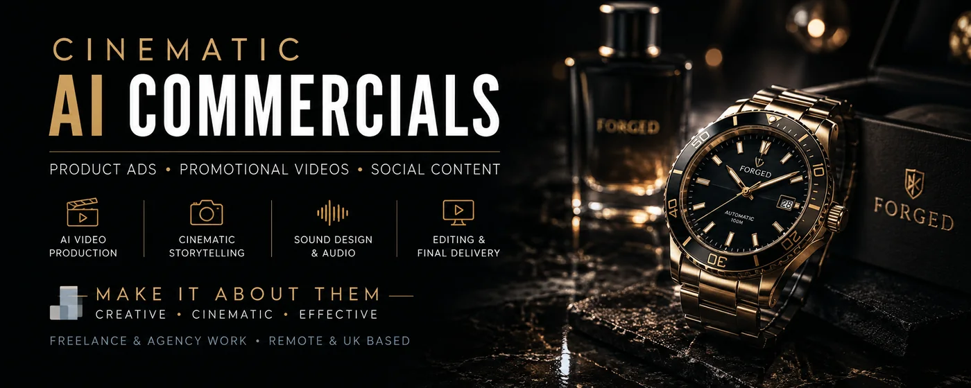 Cinematic watch commercial